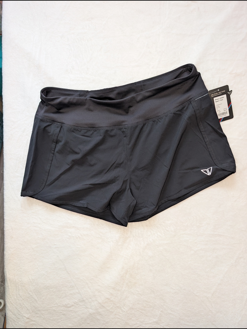 KORSA Women's Speed 3" Lined Shorts NWT Black XL